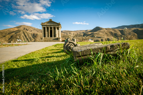 Garni temple, Autumn, Armenia photo