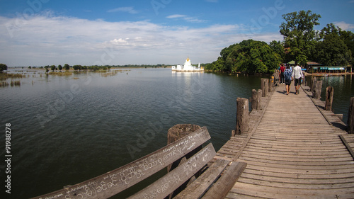 U Bein Bridge  Mandalay  Myanmar