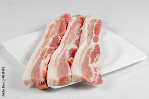 Canvas Print streaky pork
