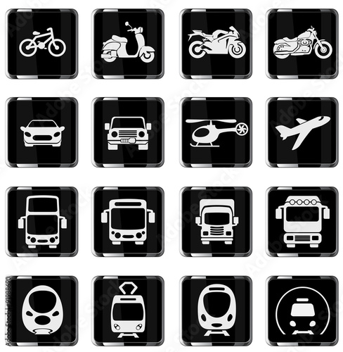 Transport mode icons