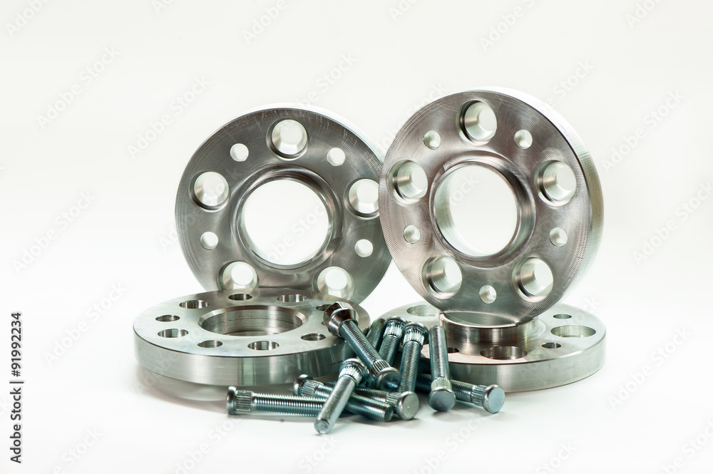 Metal mold of flanges and bolts. CNC milling/lathe industry Metal mold of flanges and bolts. CNC milling/lathe industry