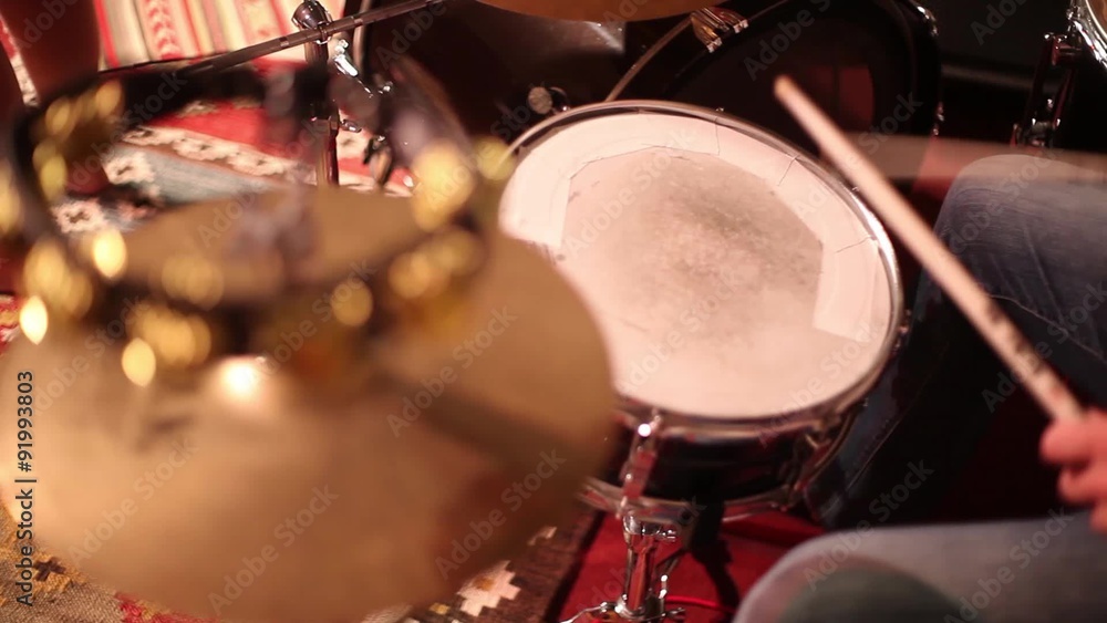 custom made wallpaper toronto digitalTambourine Being Played with Drums