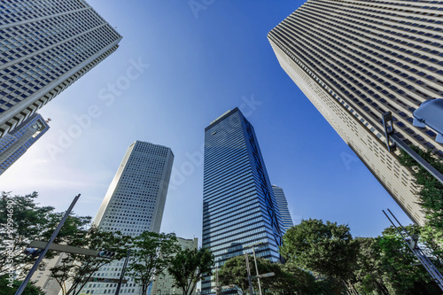                                      Japanese skyscraper business area