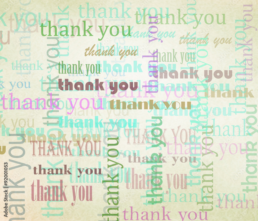 thank you Word cloud background Stock Illustration | Adobe Stock
