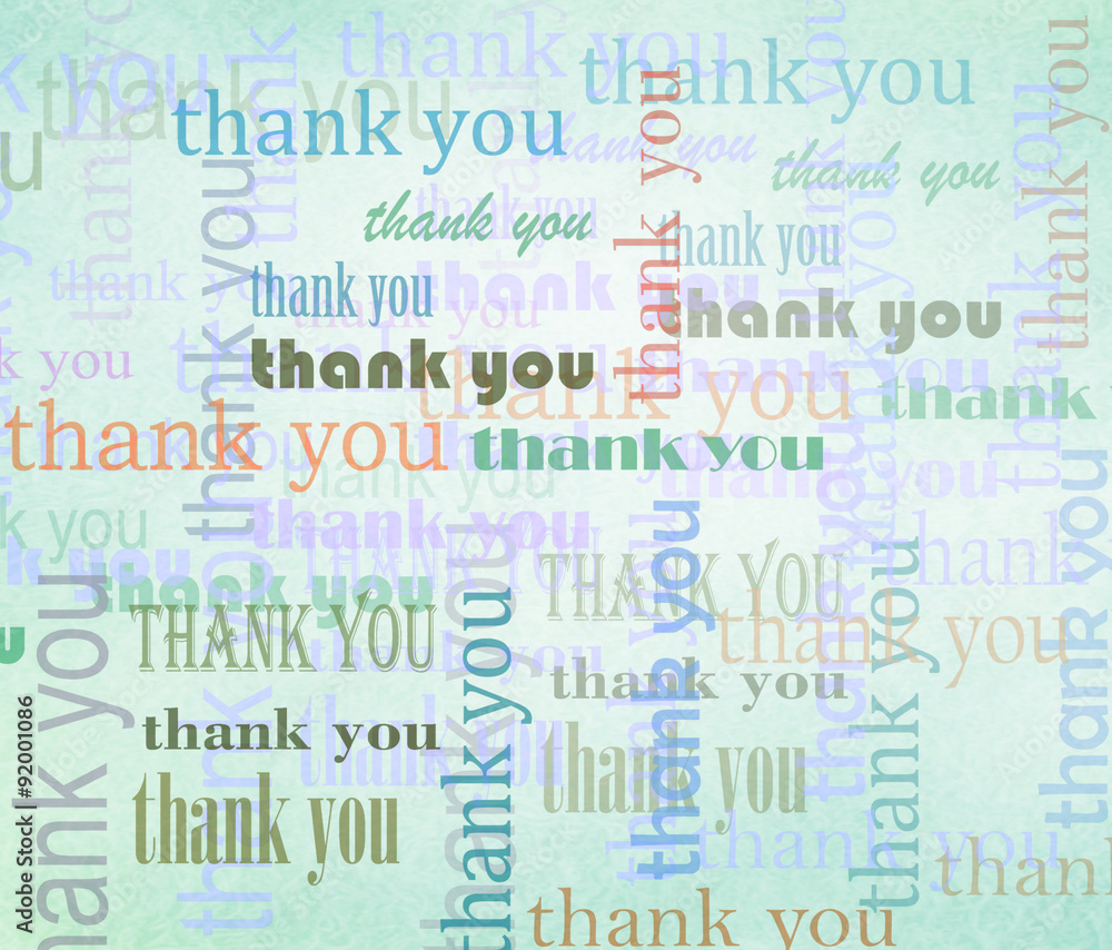 thank you Word cloud background Stock Illustration | Adobe Stock