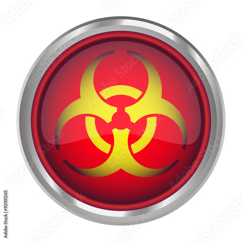 Button infection red