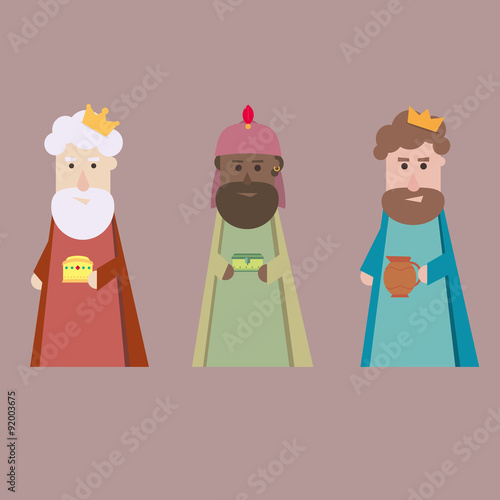Obraz na plátne The three Kings of Orient wisemen