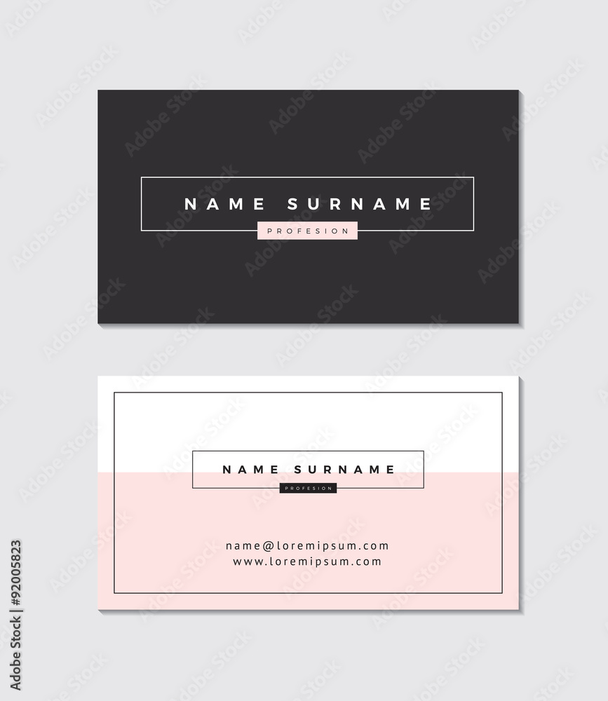 Modern business card template Modern business card template