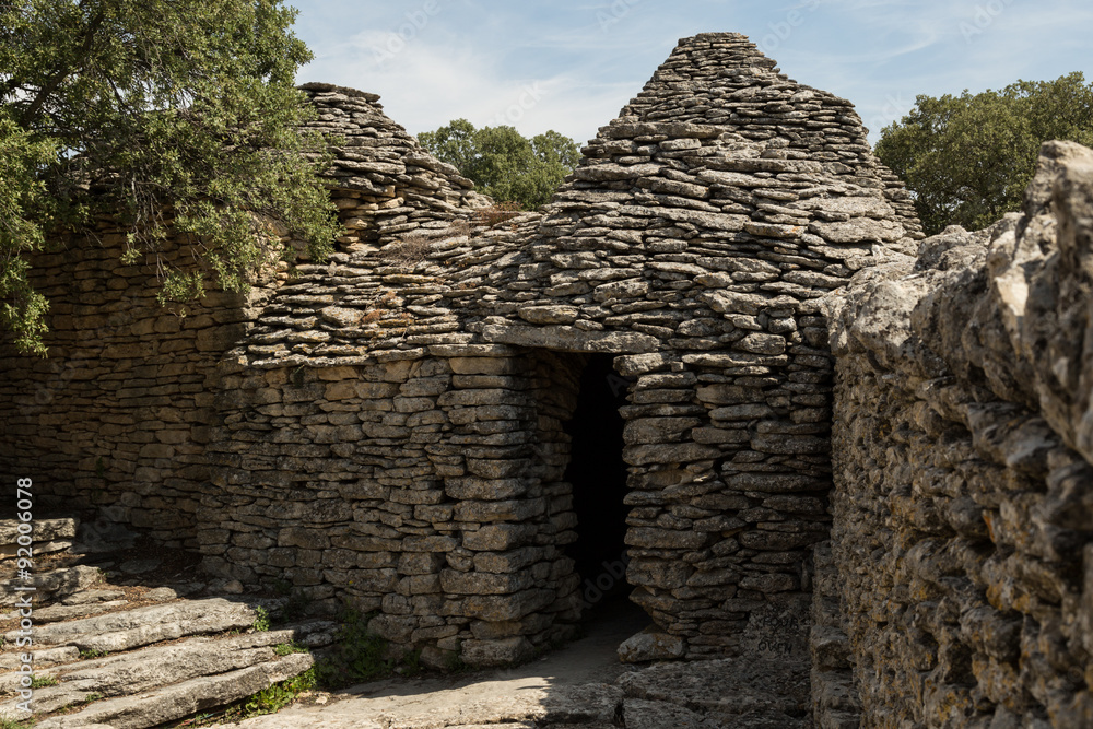 the antique stone hut Village des Bories, France