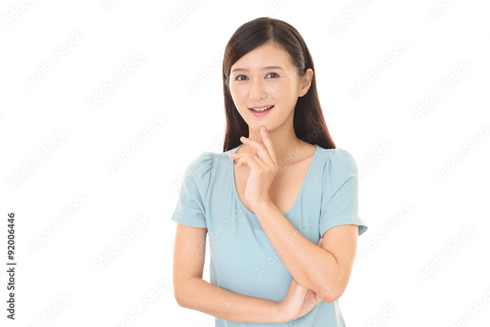 笑顔の女性 笑顔の女性