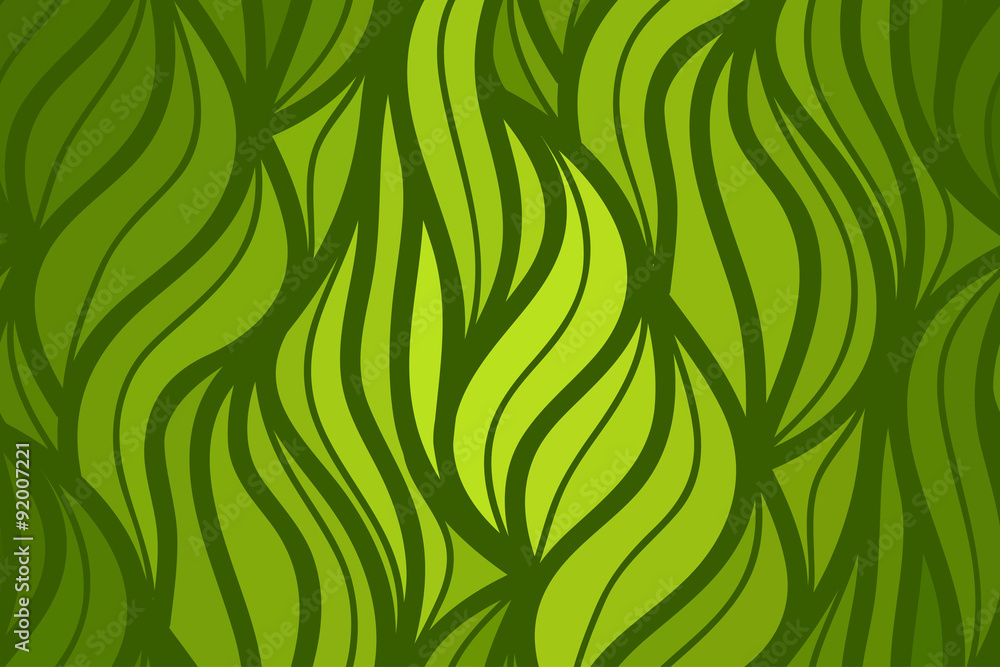Vector wave background of doodle drawn lines