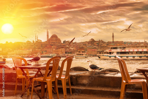 Photography Istanbul the capital of Turkey, eastern tourist city.