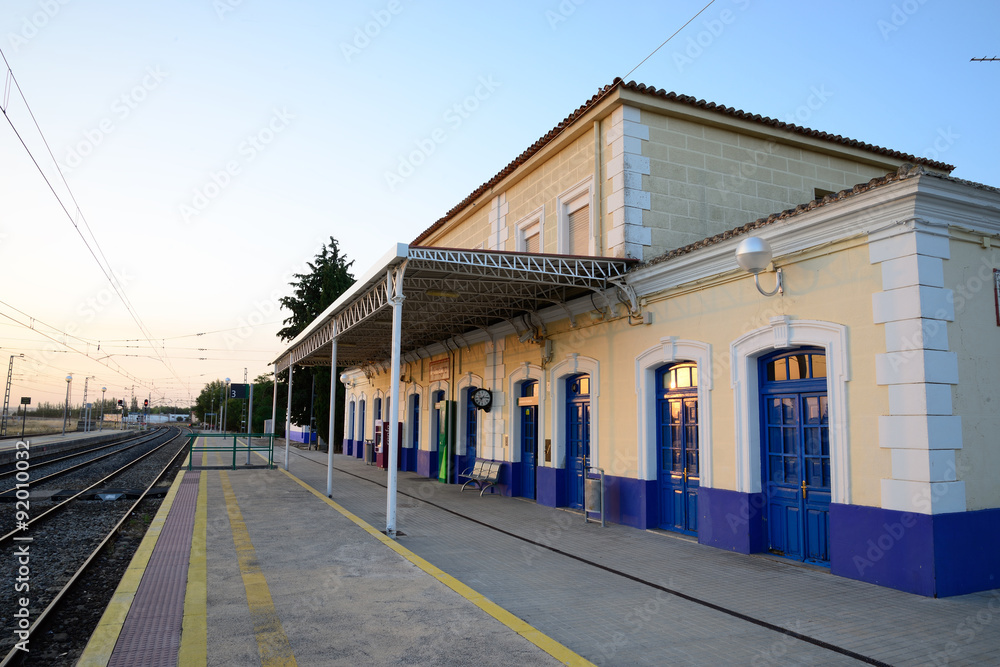 Train station in the town of Almagro, Spain.