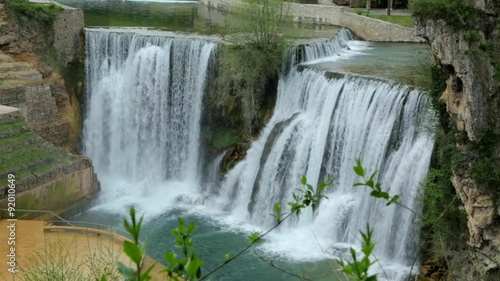Video of The magnificent waterfall in the center of Jajce, Bosnia and Herzegovina