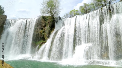 Video of The magnificent waterfall in the center of Jajce, Bosnia and Herzegovina