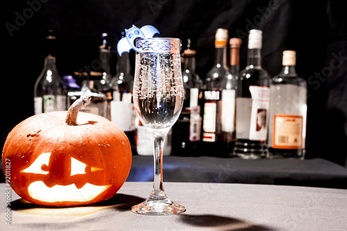 Jack O' Lantern on the Halloween party