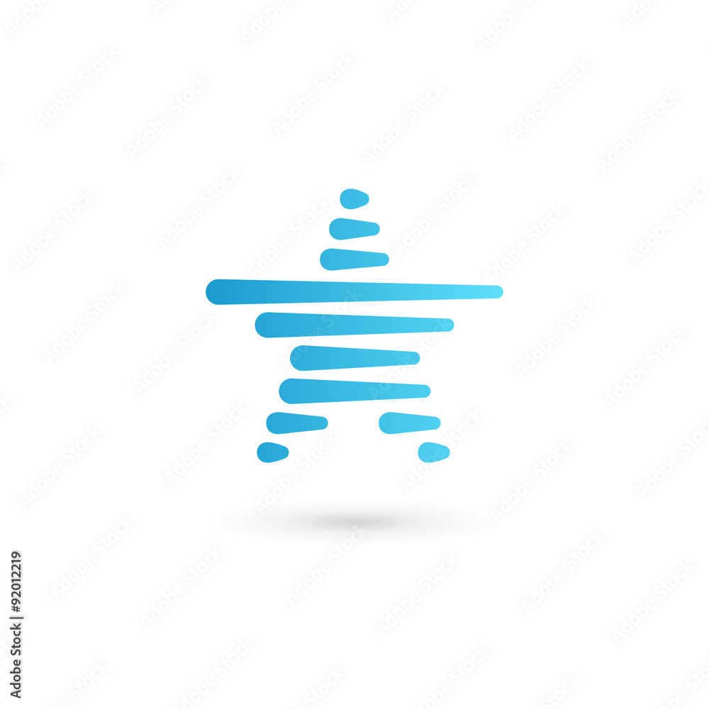 Abstract star logo icon design template elements Abstract star logo icon design template elements