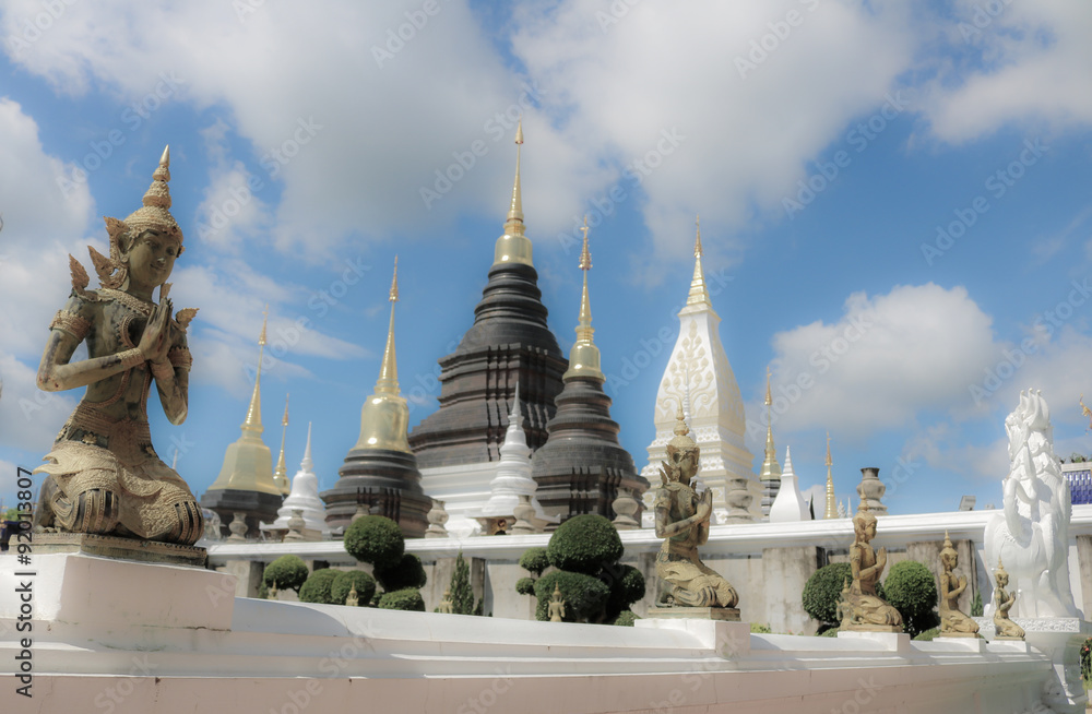 Fototapeta premium wat ban den , chiangmai thailand