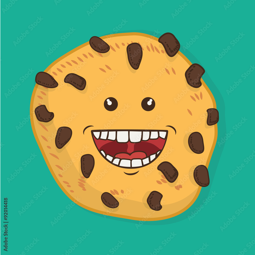 Fototapeta premium Funny cartoon face