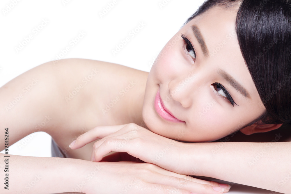 Charming woman Smile face Charming woman Smile face
