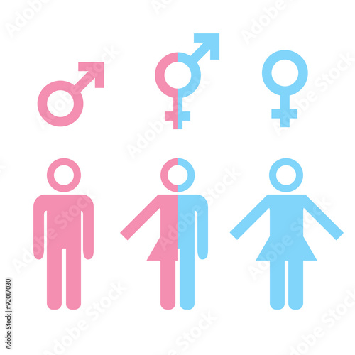 Transgender transsexual concept