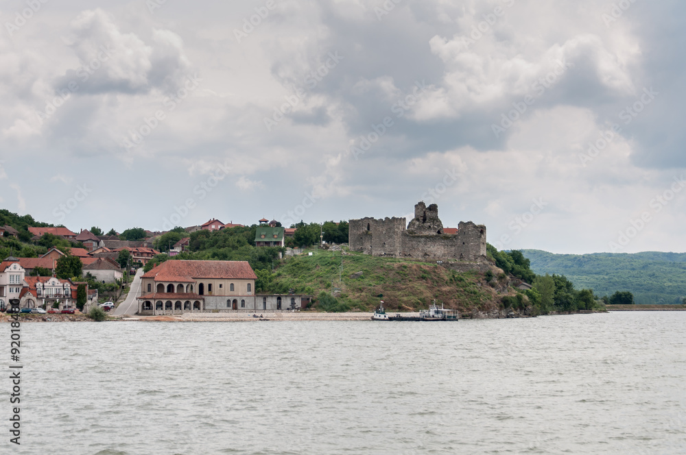 Medieval castle on the banks of the Danube