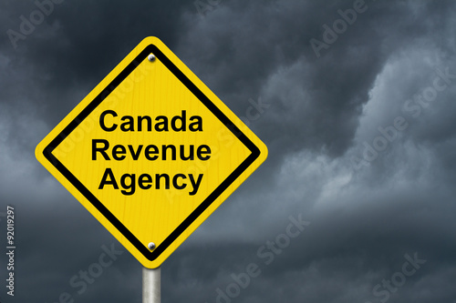 Canada Revenue Agency Warning Sign