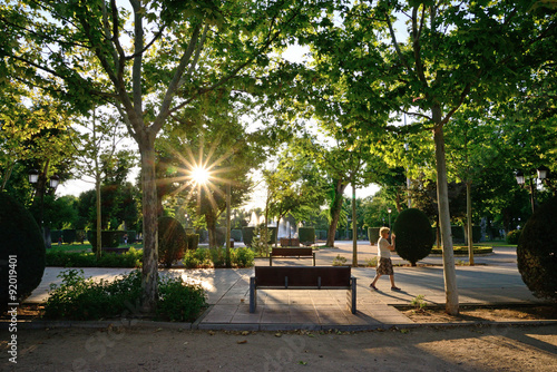 Gasset public park in Ciudad Real, Spain. photo