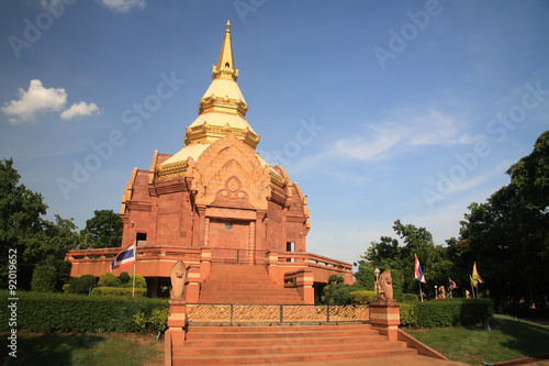 sandstone pagoda at Wat Pa Salawan in Korat, Thailand