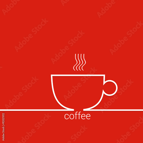 coffee red vector