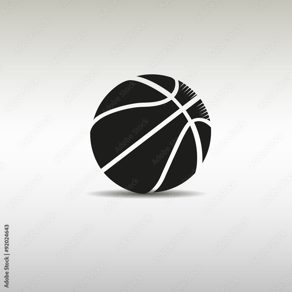 Basketball isolated on gray background Basketball isolated on gray background