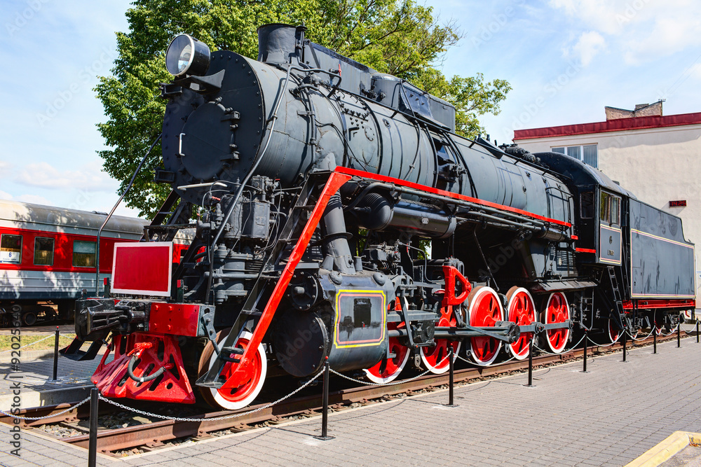 Old steam locomotive. Klaipeda city, Lithuania. Old steam locomotive. Klaipeda city, Lithuania.