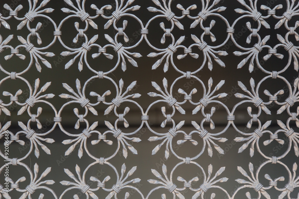 Fototapeta premium Decorative wrought iron grid