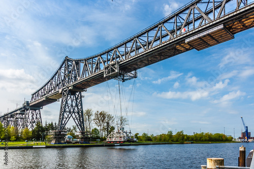 0890 Rendsburg - Hochbrücke mit Schwebefähre