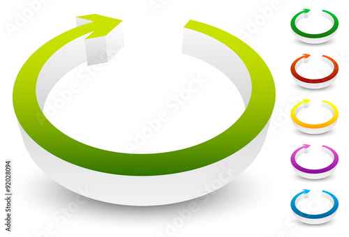 circular, loop, refresh, vector, cycle, clockwise, right, arrow,