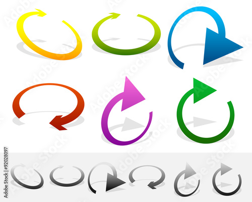 circular, loop, refresh, vector, cycle, clockwise, right, arrow,