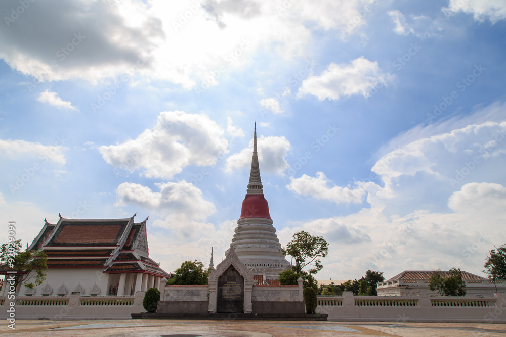 The stupa at Phra Samut Chedi in Samut Prakan