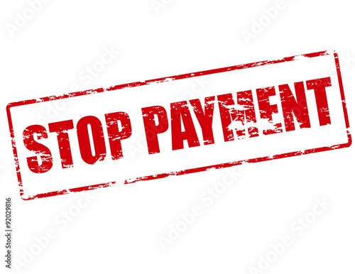 Stop payment