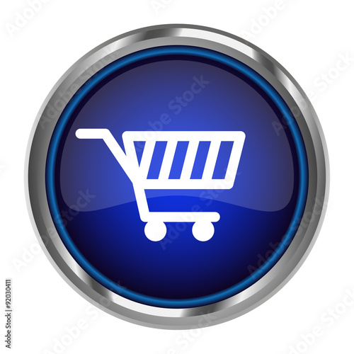 Button basket blue