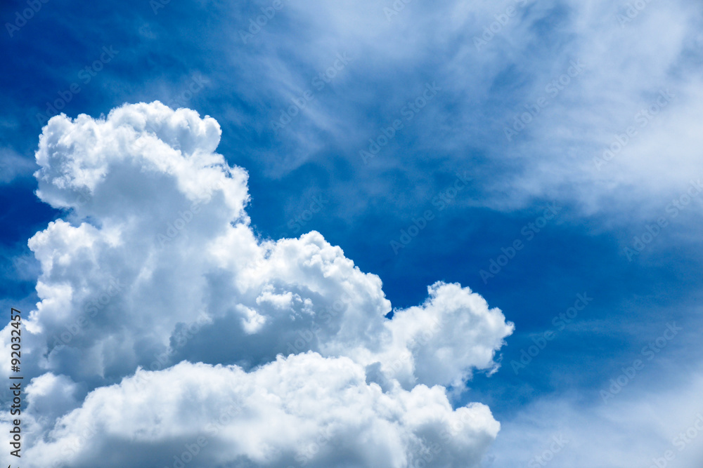 Beautiful rainclouds in the blue sky at Chiangmai, Thailand Beautiful rainclouds in the blue sky at Chiangmai, Thailand