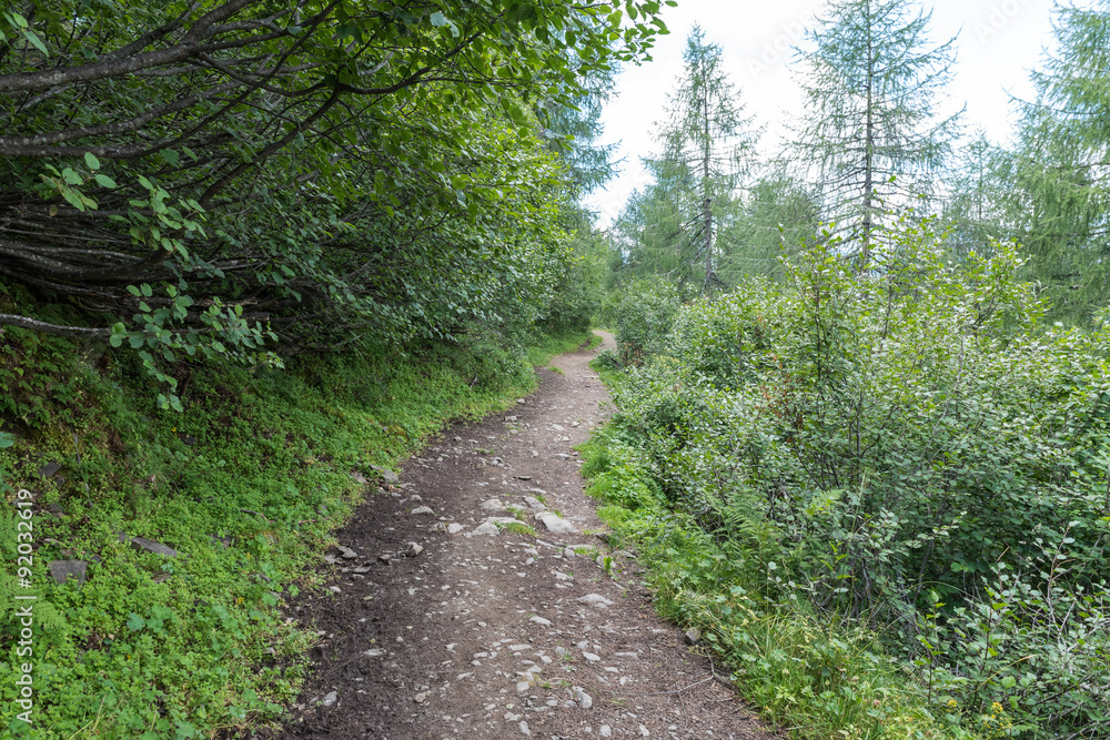 Fototapeta premium Latem z plecakiem po włoskich dolomitach