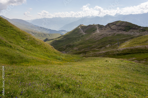 Alpages dans les montagnes © Sébastien Closs