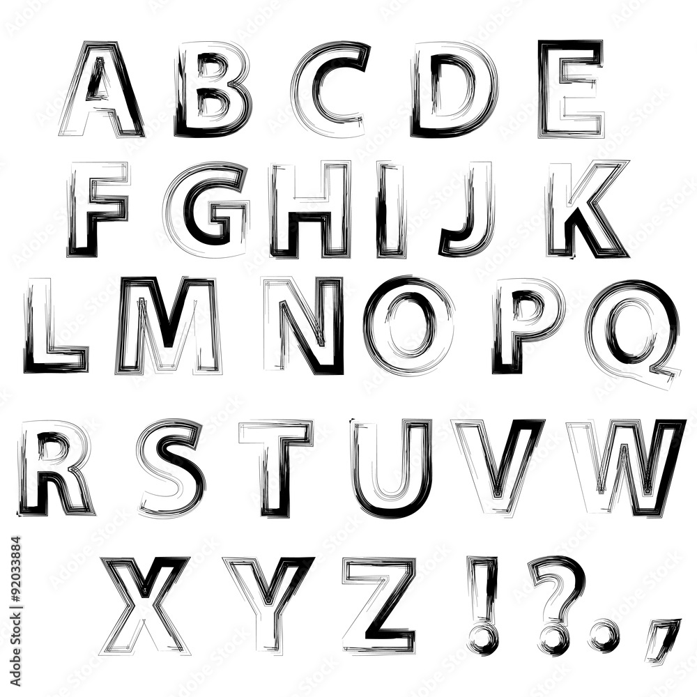 Sketch Alphabet Sketch Alphabet