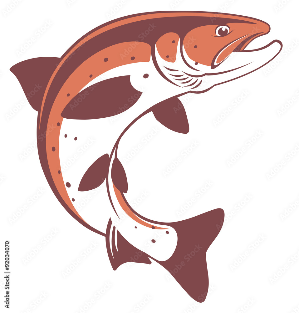 Naklejka premium trout