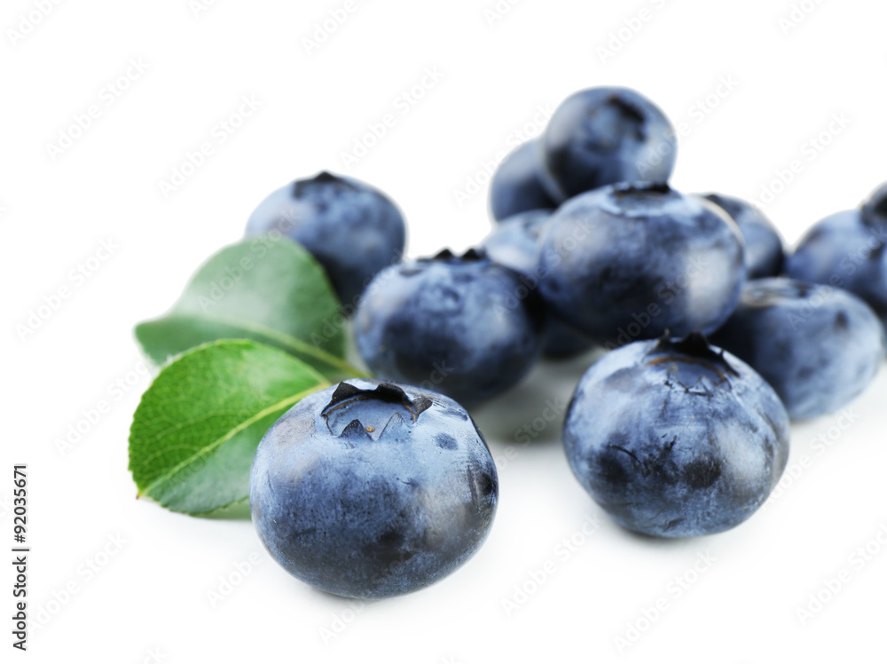 Fresh blueberries isolated on white Fresh blueberries isolated on white
