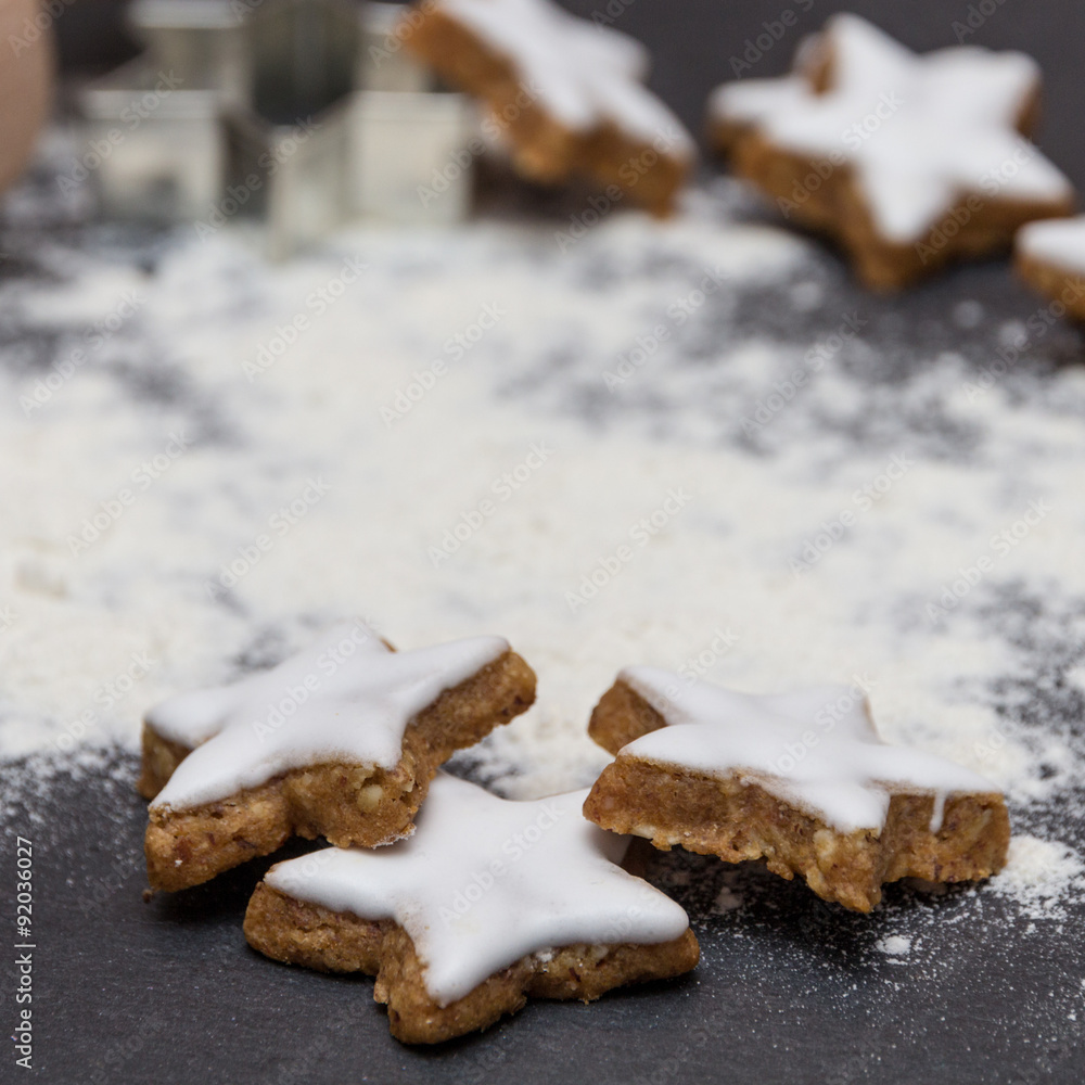 Zimtstern Kekse für Weihnachten Zimtstern Kekse für Weihnachten