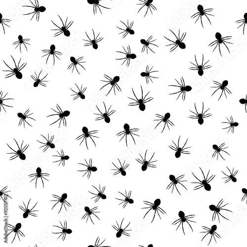 Seamless pattern on the theme of Halloween, wrapping paper