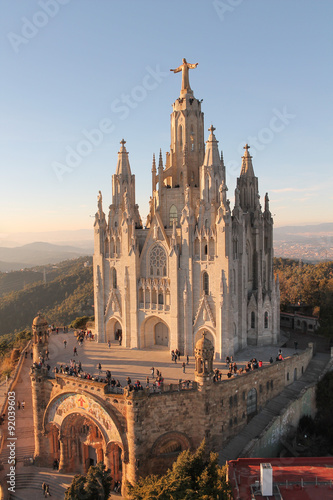 Canvas Print Sagrat Cor in Barcelona