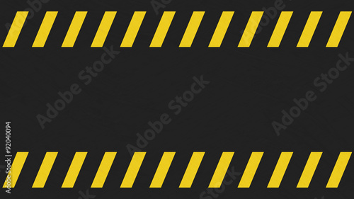 Light grunge black and yellow caution sign background.