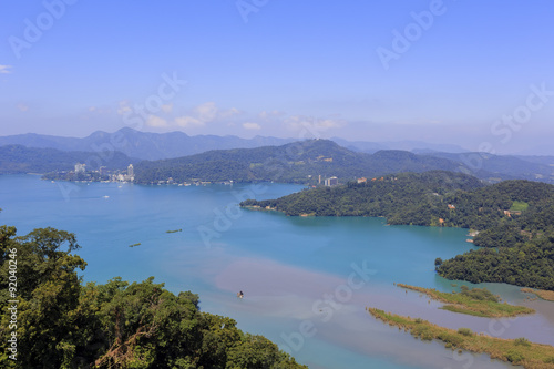 The famous Sunmoon lake at Taiwan
